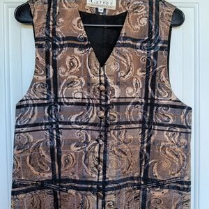 CLEARANCE SALE!!  Essentials Tan and Black Swirl Vest